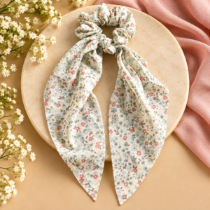 green multi hair tie