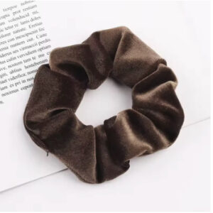 brown hair tie