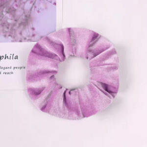 purple hair tie