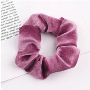 rose purple hair tie