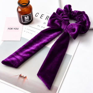 purple hair accessory